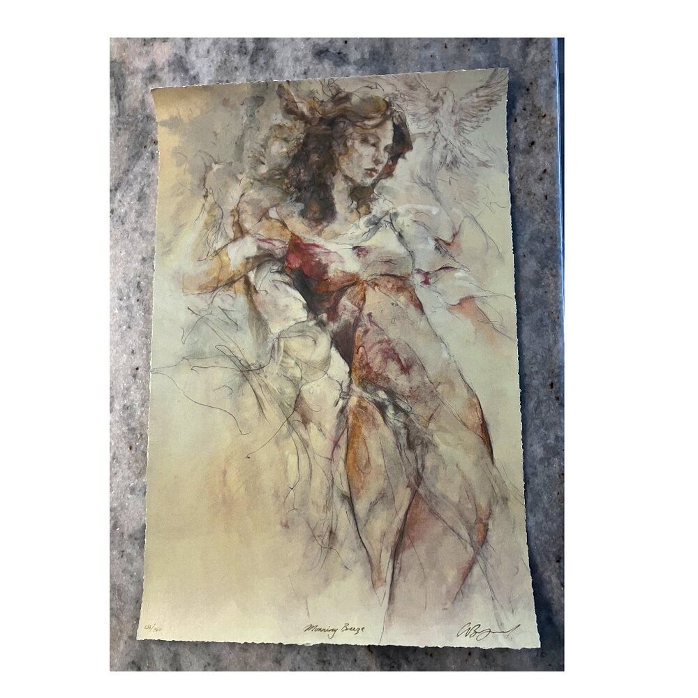 Unframed "Morning Breeze" by Gary Benfield Giclee Appraised $1,580